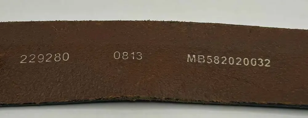 Fossil Men's Brown Genuine Leather Belt with Silver-Tone Buckle Size 80/32